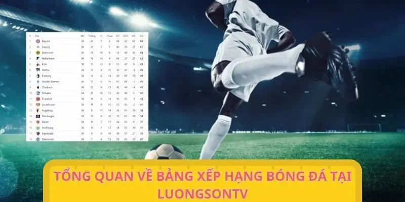 Tổng quan về bảng thứ hạng bóng đá tại Website luongsontv